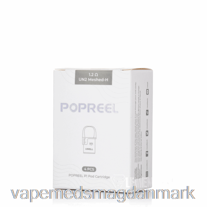 Vape Uden Nikotin Uwell Popreel P1 Udskiftning Pods 1.2ohm Popreel P1 Pods